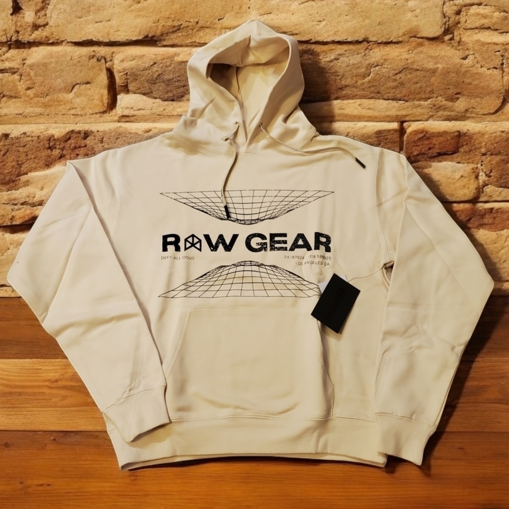 Rawgear Hoodie Men's Sz Small Oversized Fits Like M Beige‎